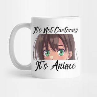 Anime Weeb Merch - It's Not Cartoons It's Anime Mug